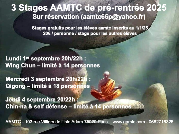 3 stages pré-rentrée 2025
